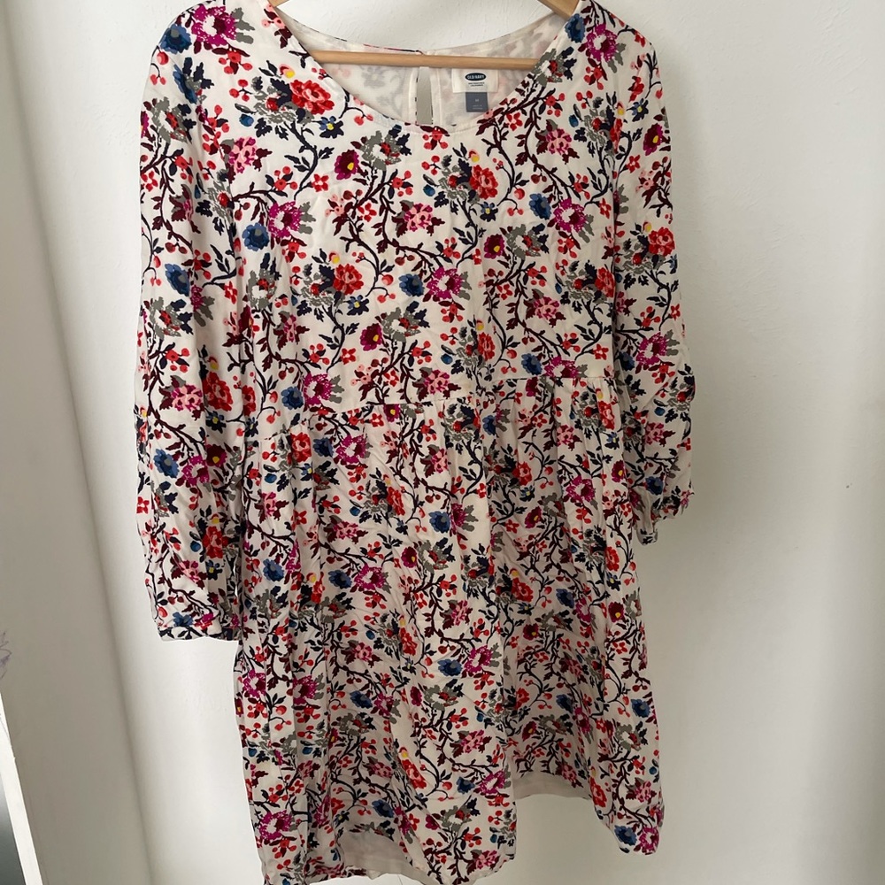 Floral long sleeve dress